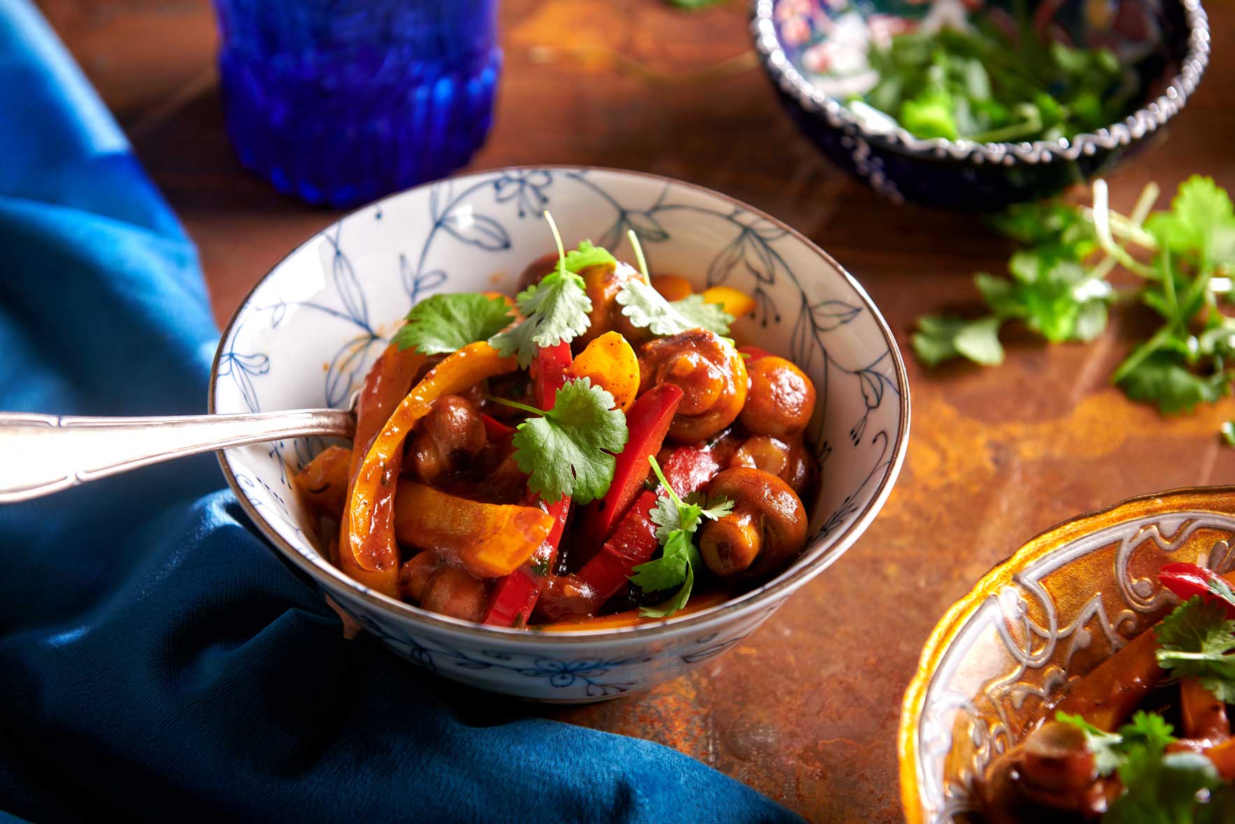 TandoorimitPaprikasundChampignons Pataks